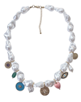 Pearl Charm Necklace 26HYN9