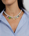 Pearl Charm Necklace 26HYN7