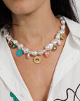 Pearl Charm Necklace 26HYN9