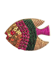 Beaded Brooch Fish B42402