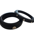 Natural Wood Bangle Set Silver BA012SILVER