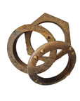 Natural Wood Bangle Set Gold BA05GOLD