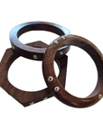 Natural Wood Bangle Set Silver BA05SILVER