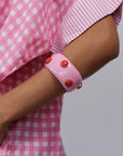 Studded Bangle Pink BA11630PI