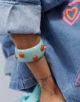 Studded Bangle Blue BA11630BL