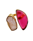 Athenia Natural Stone Ring Pink