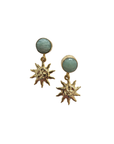 Natural Stone Gemstone Earring Aqua EA20534AQ