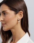 Natural Stone Gemstone Earring Aqua EA20534AQ