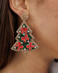 Beaded Christmas Tree Earring EA2528