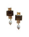 Statement Gem Earring Brown EA26261BR