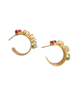 Natural Stone Gemstone Hoop Earring EAR07