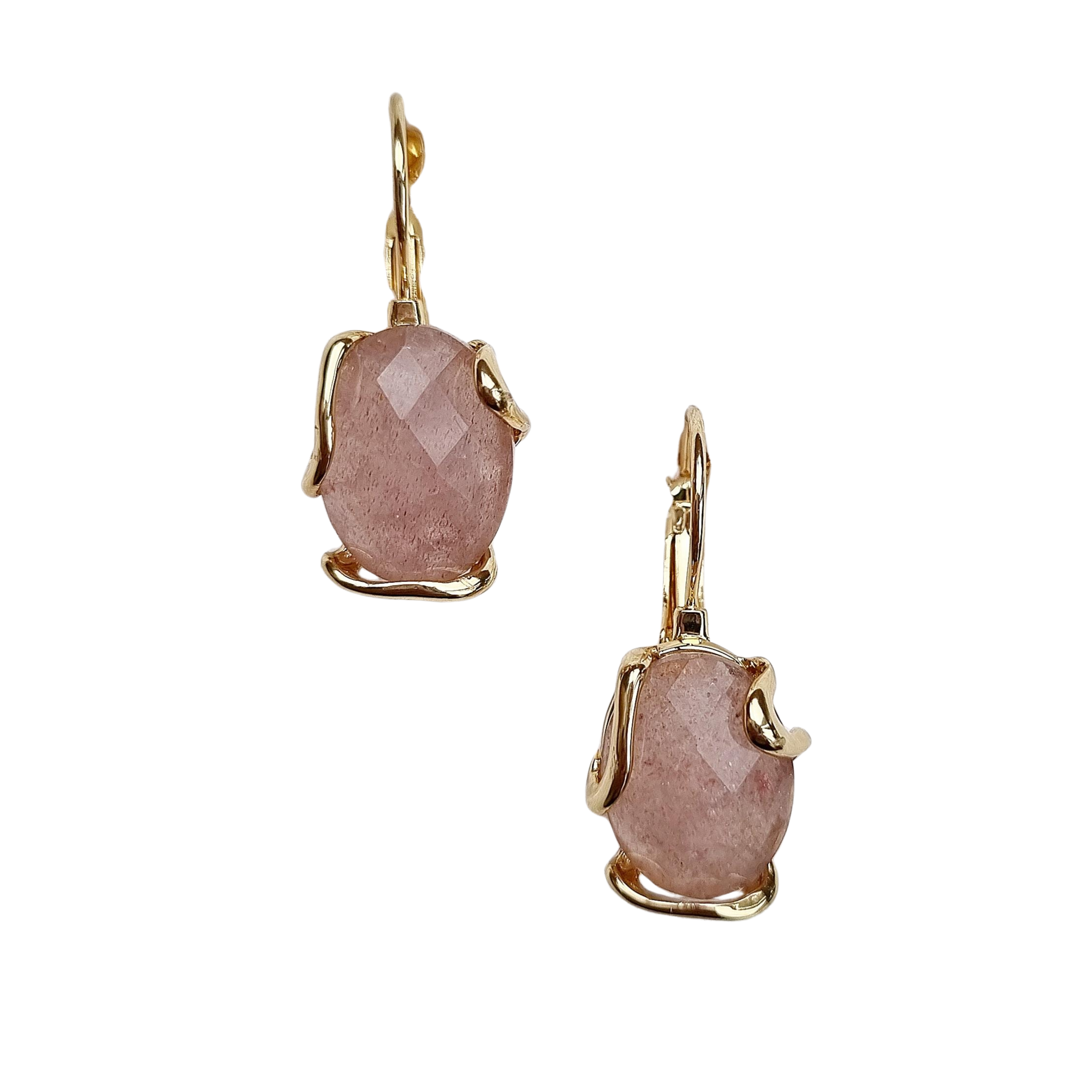 Natural Stone Earring EH888PINK