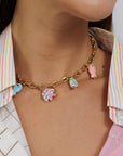 Gold Plated Charm Necklace EV15