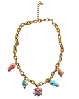 Gold Plated Charm Necklace EV15