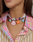 Fabric Charm Necklace HYN10