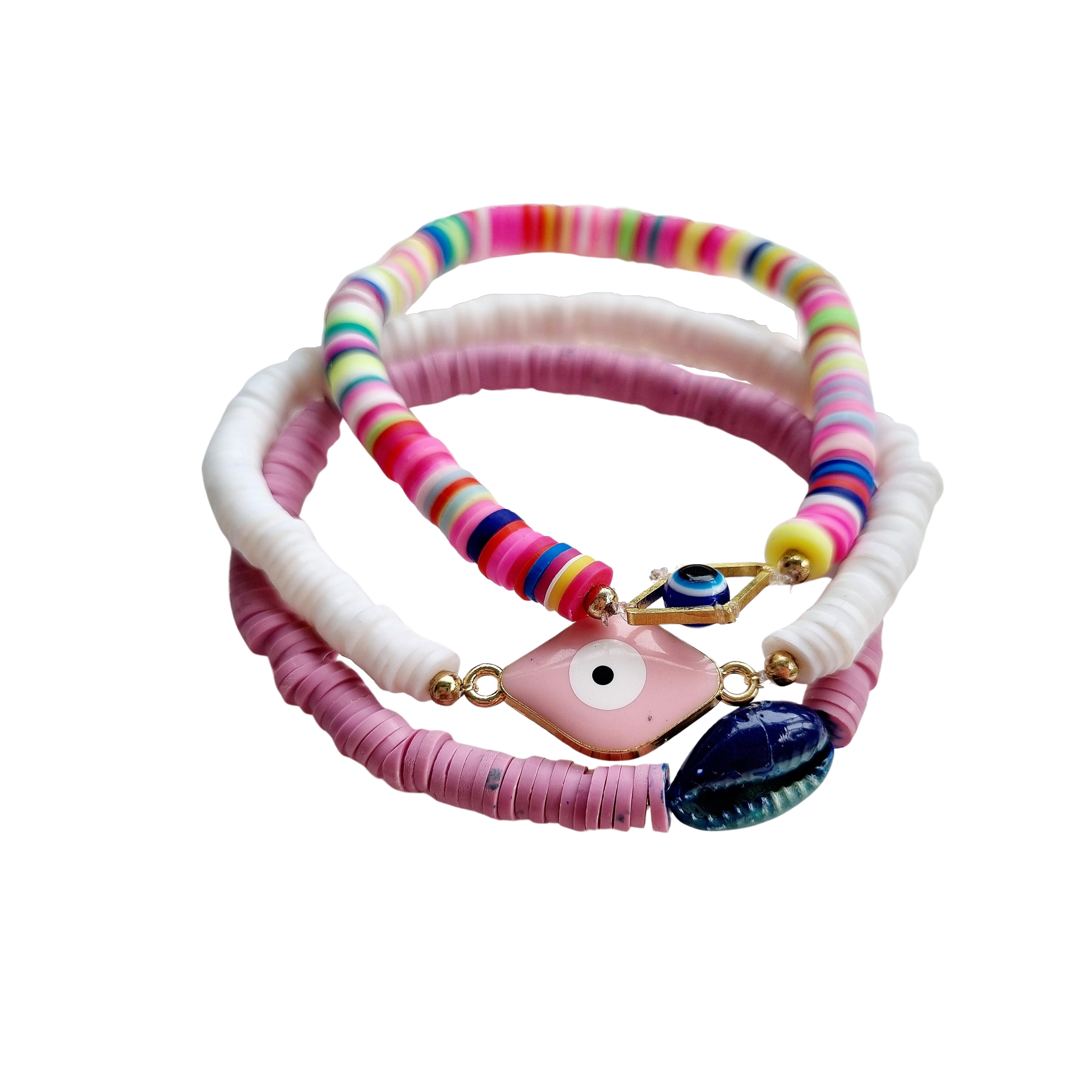 Under the Sea Colourful Beaded Bracelet Set