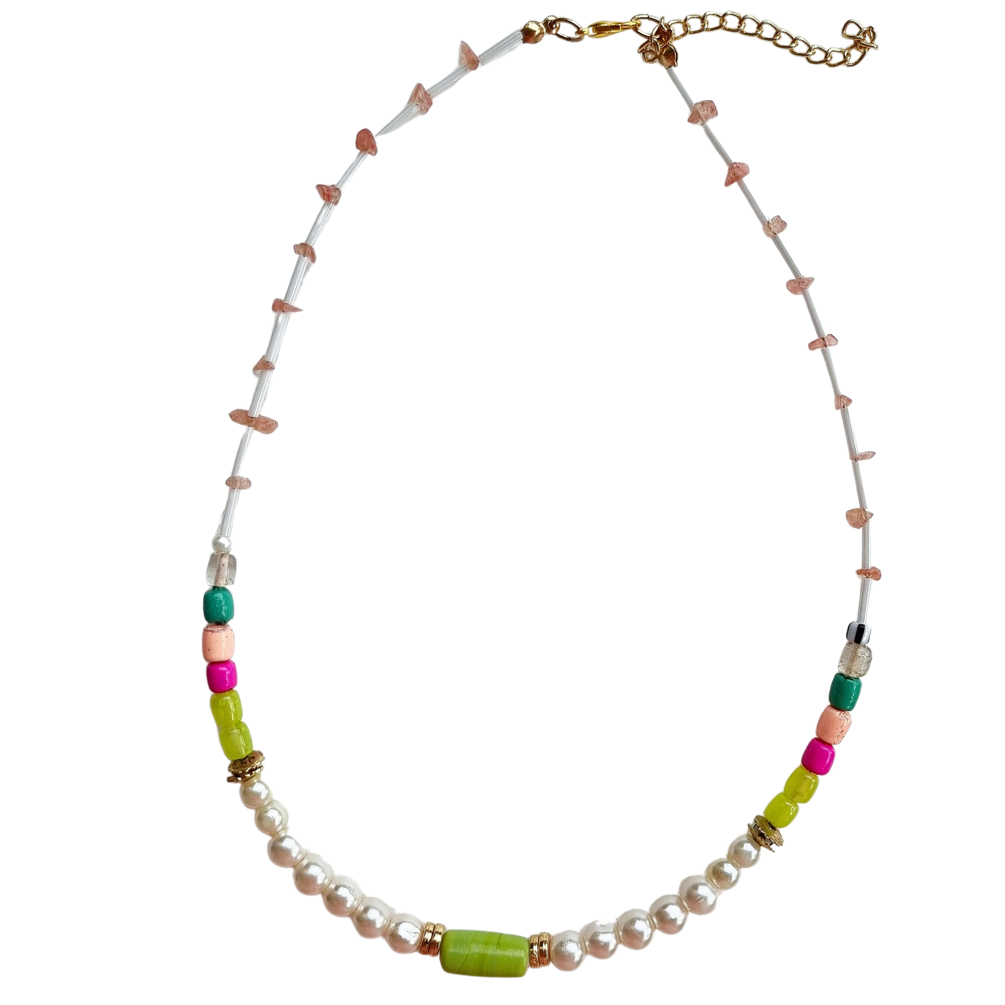 Multi Colour Beaded Necklace LDN42871