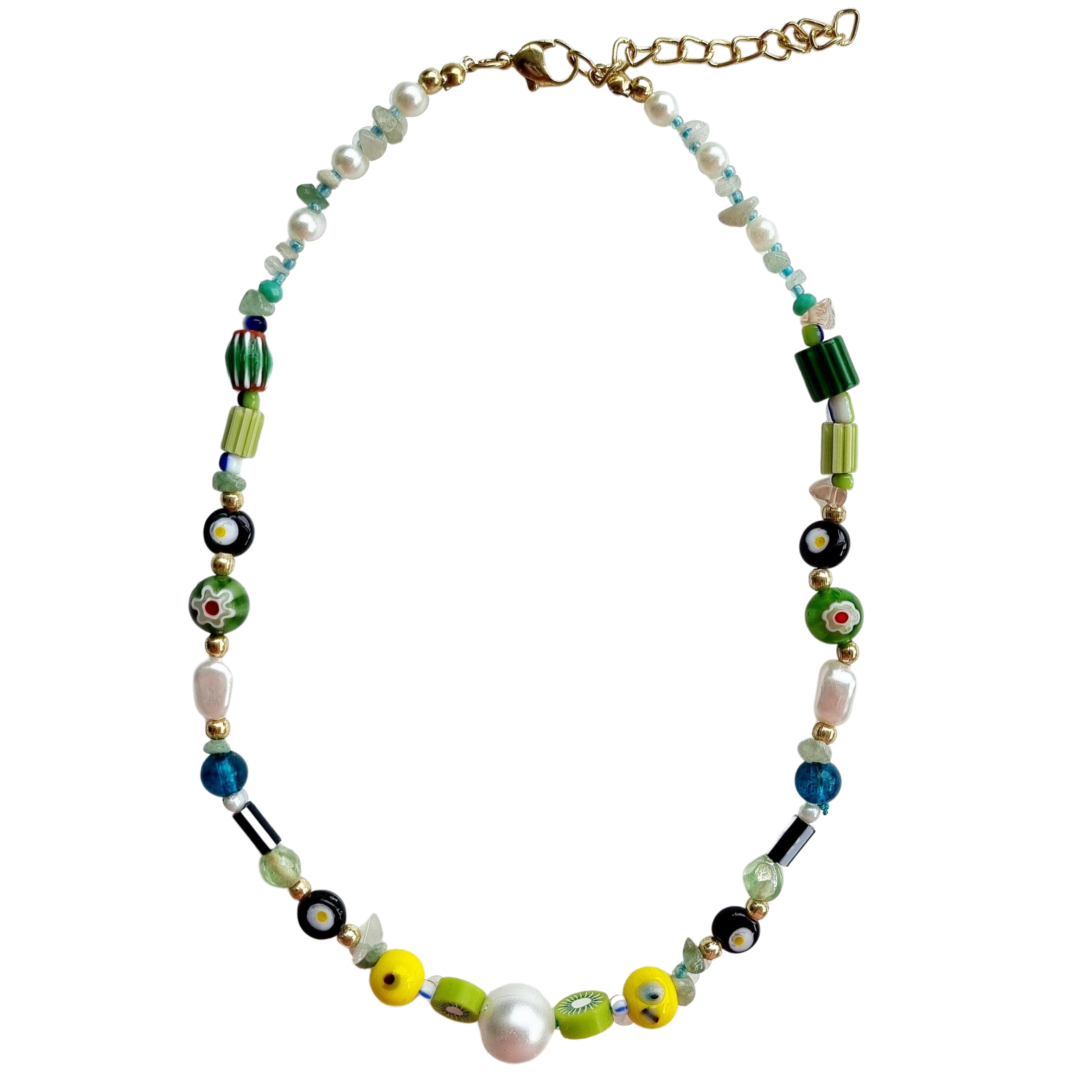 Multi-Colour Beaded Necklace LDN45186