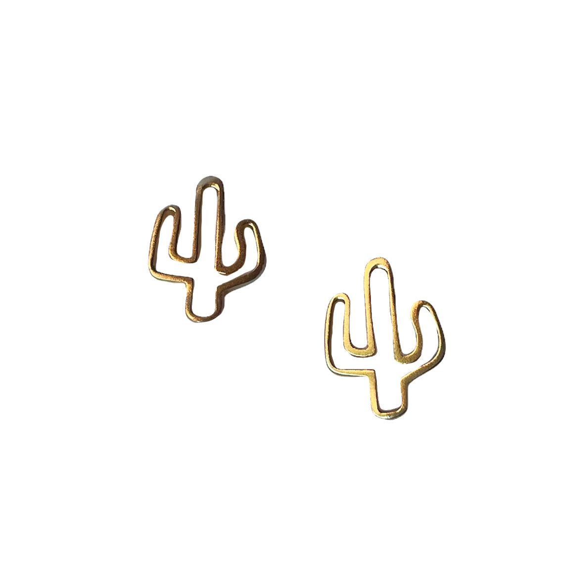 Cactus Everyday Basics Stud Earring Gold