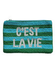 Beaded Cotton Clutch PRS2991
