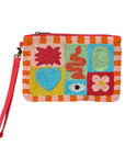 Beaded Clutch with Wristlet SC302