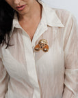 Beaded Brooch Poodle B42408