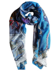 2024 Pure Wool Winter Scarf RC1201BLUE