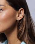 Gold Teardrop Stud Earring 219711G