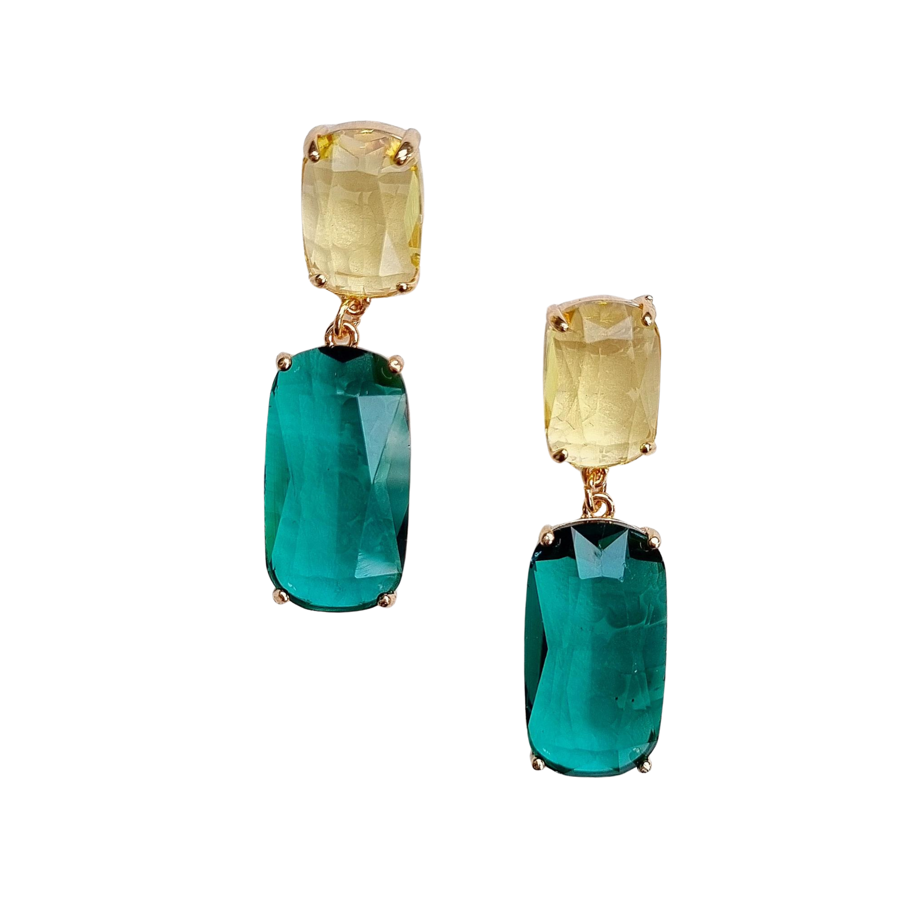 Jada Gem Earring Yellow Green