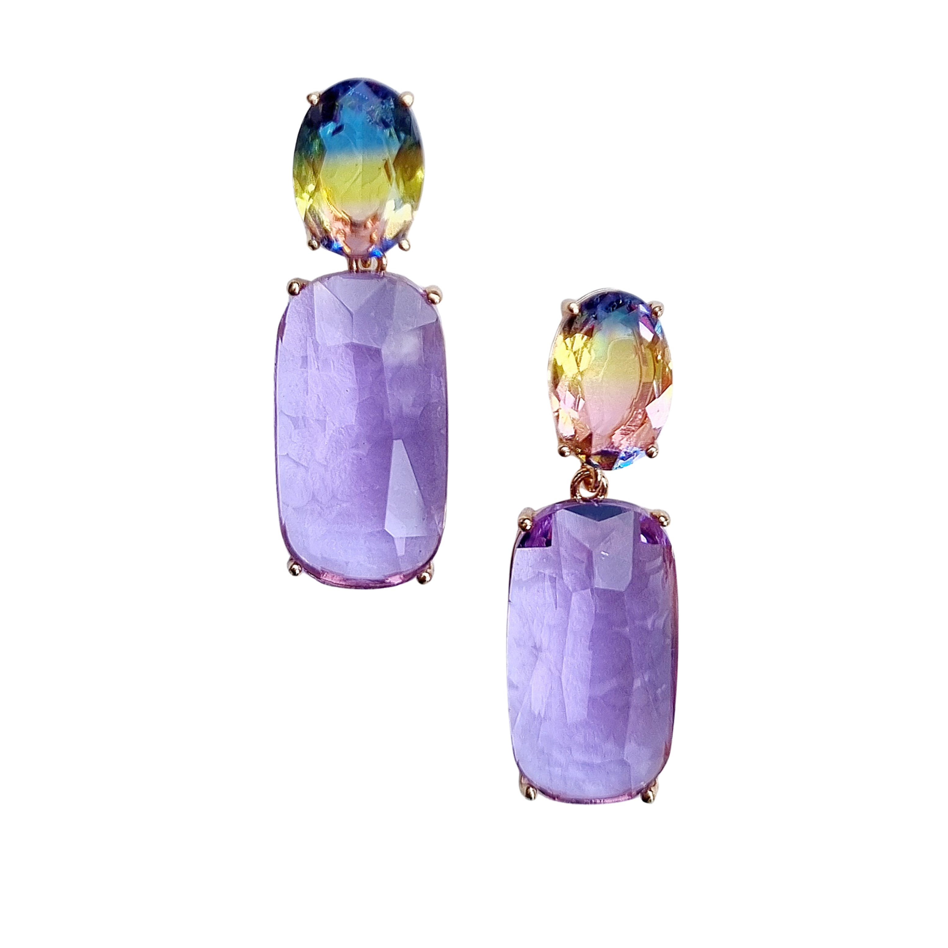 Josie Gem Earring Purple