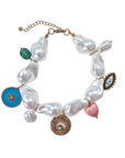 Pearl Charm Bracelet 25HYB10
