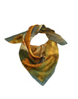 Van Gogh Satin Scarf Blue Orange