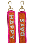 Beaded Keychain Happy Days AC501