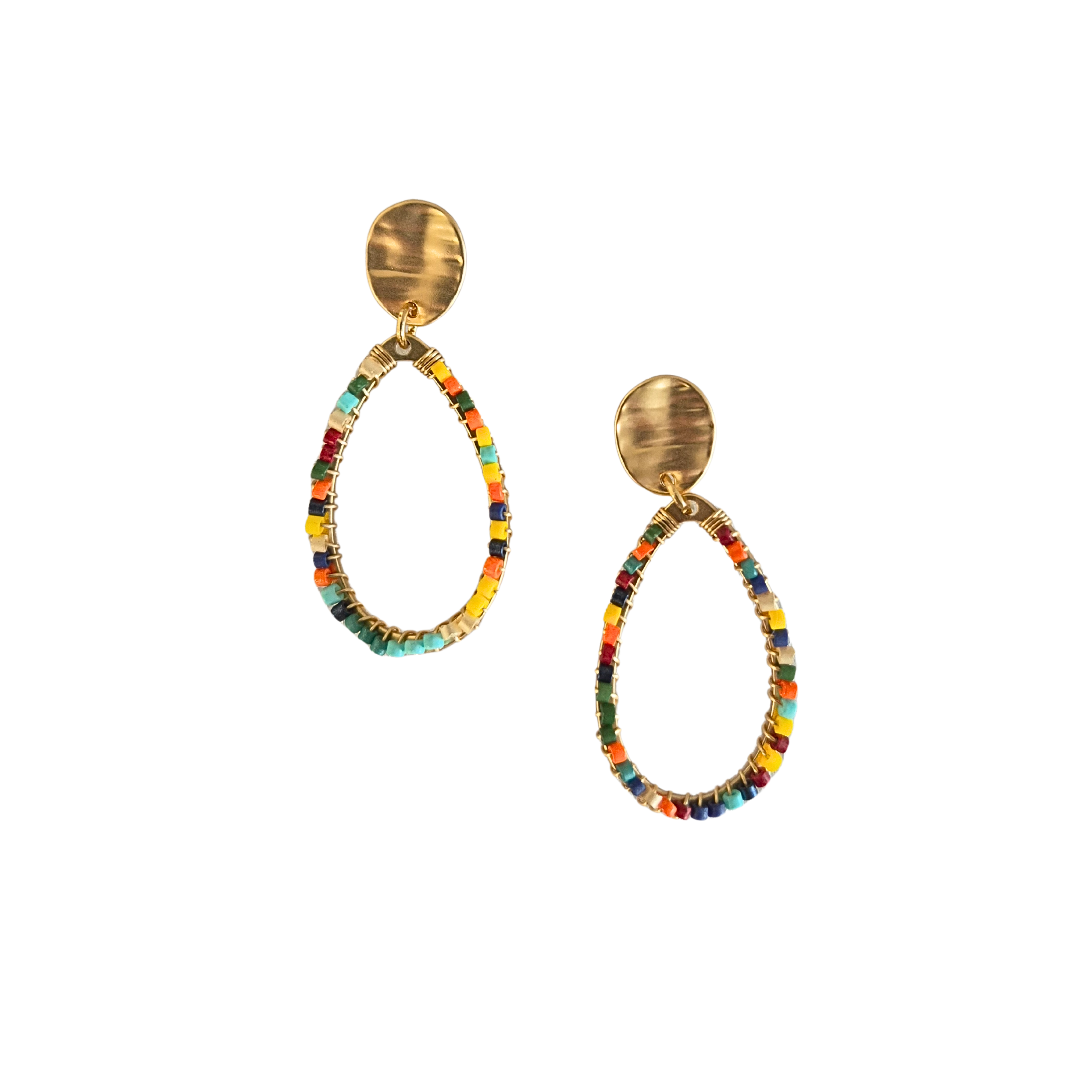 Teadrop Hoop Earring AL92503GOLD