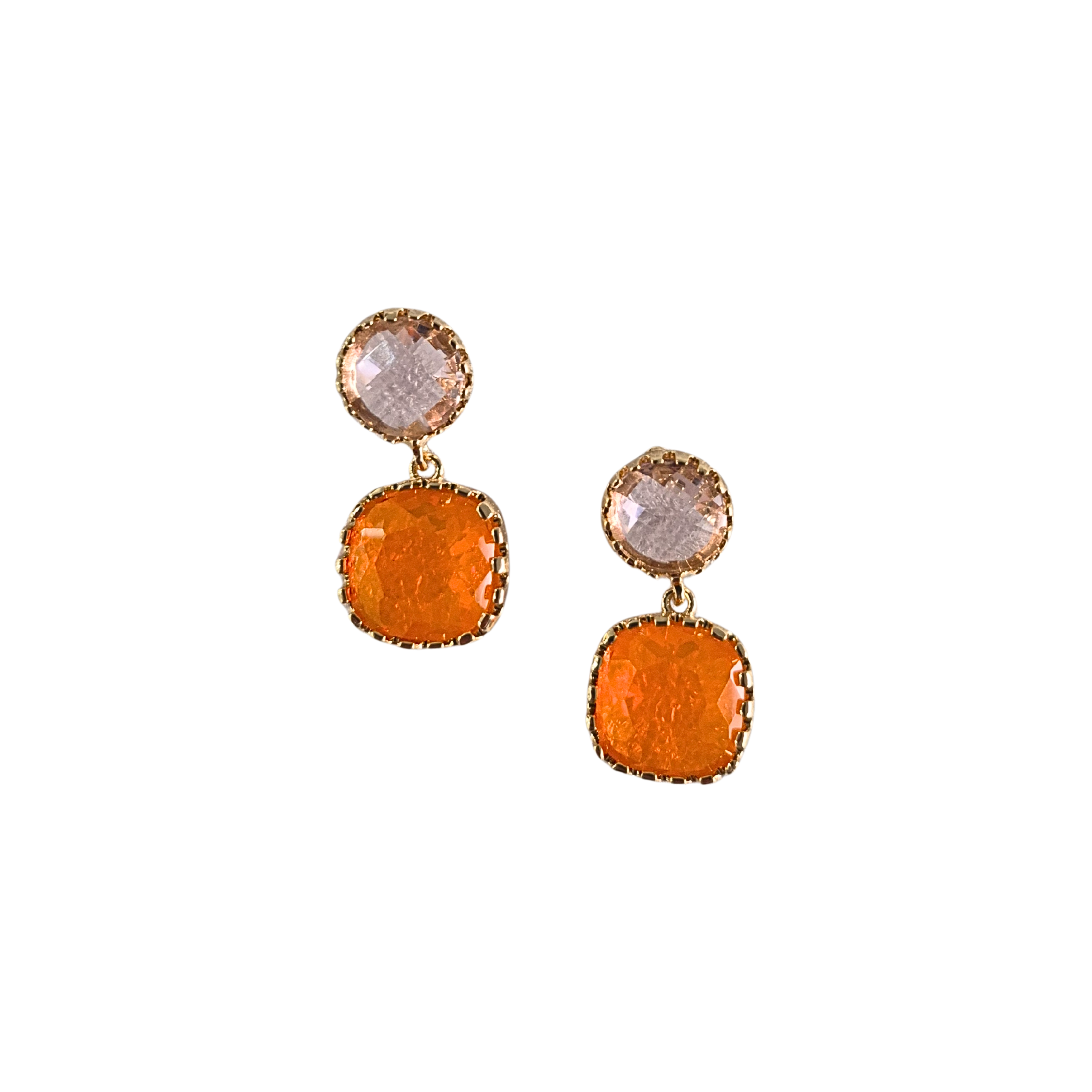 Gem Earring AL92505PINKORANGE