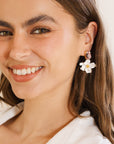 Eliana Gem Earring White