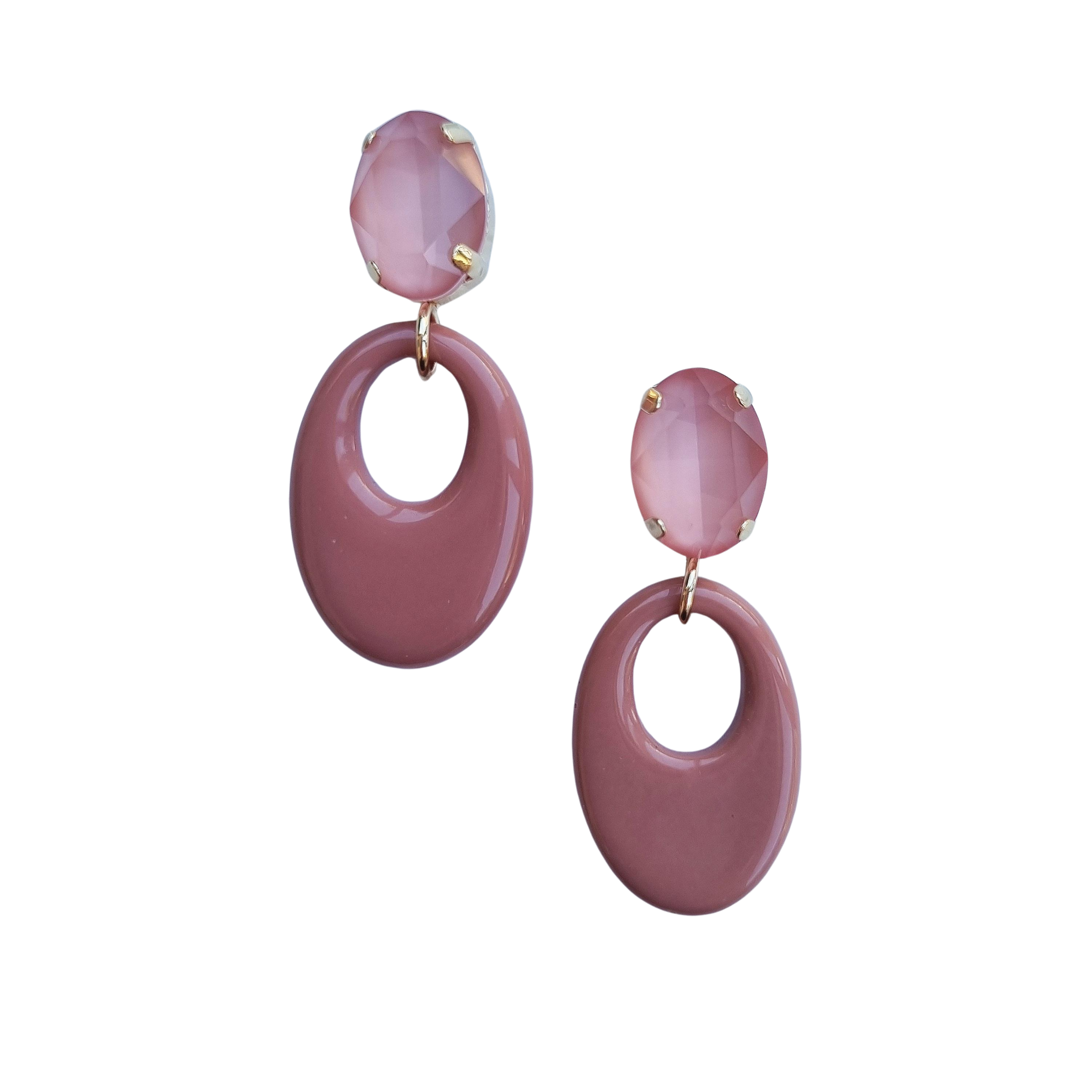 Emerie Gem Earring Pink