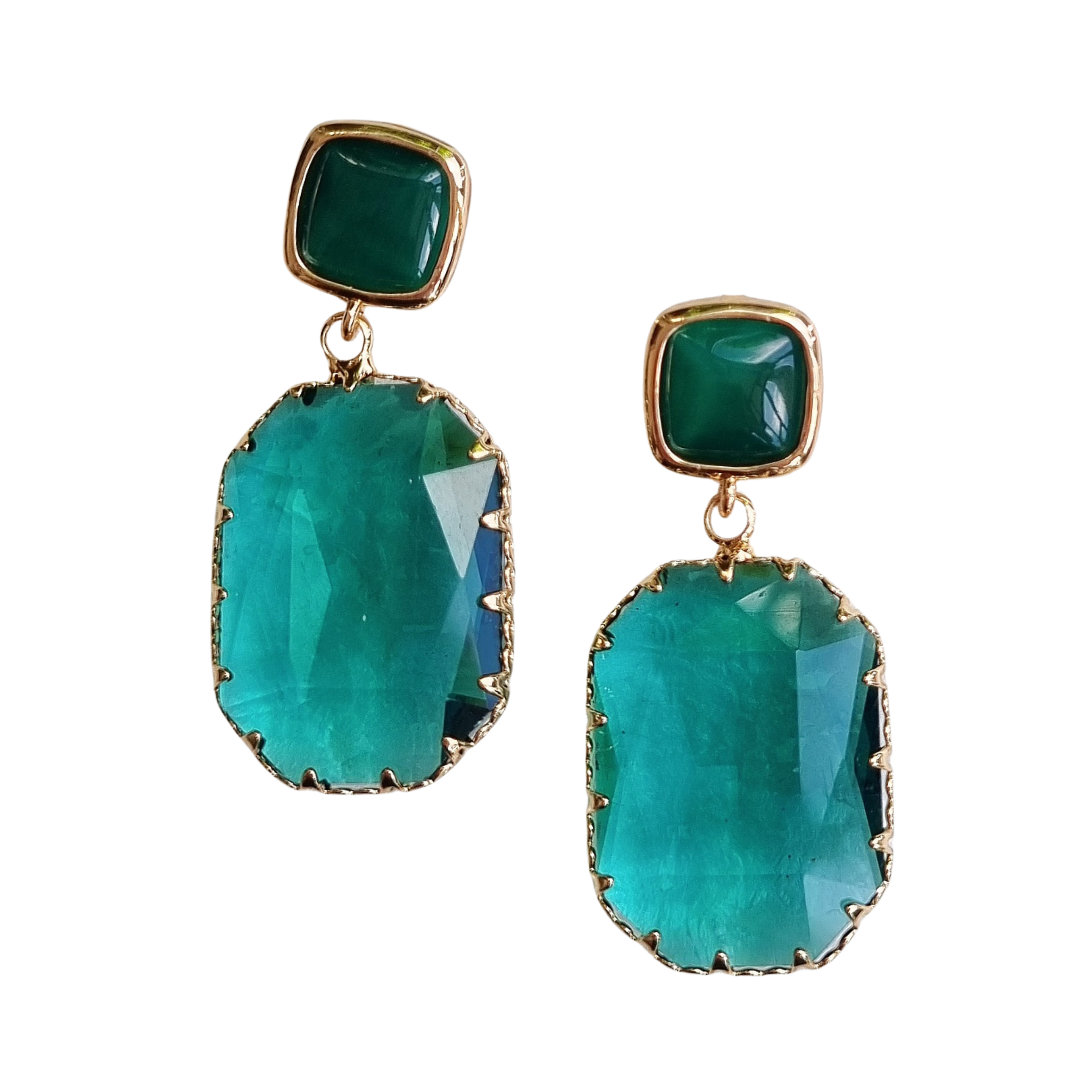 Green 2025 turquoise earrings
