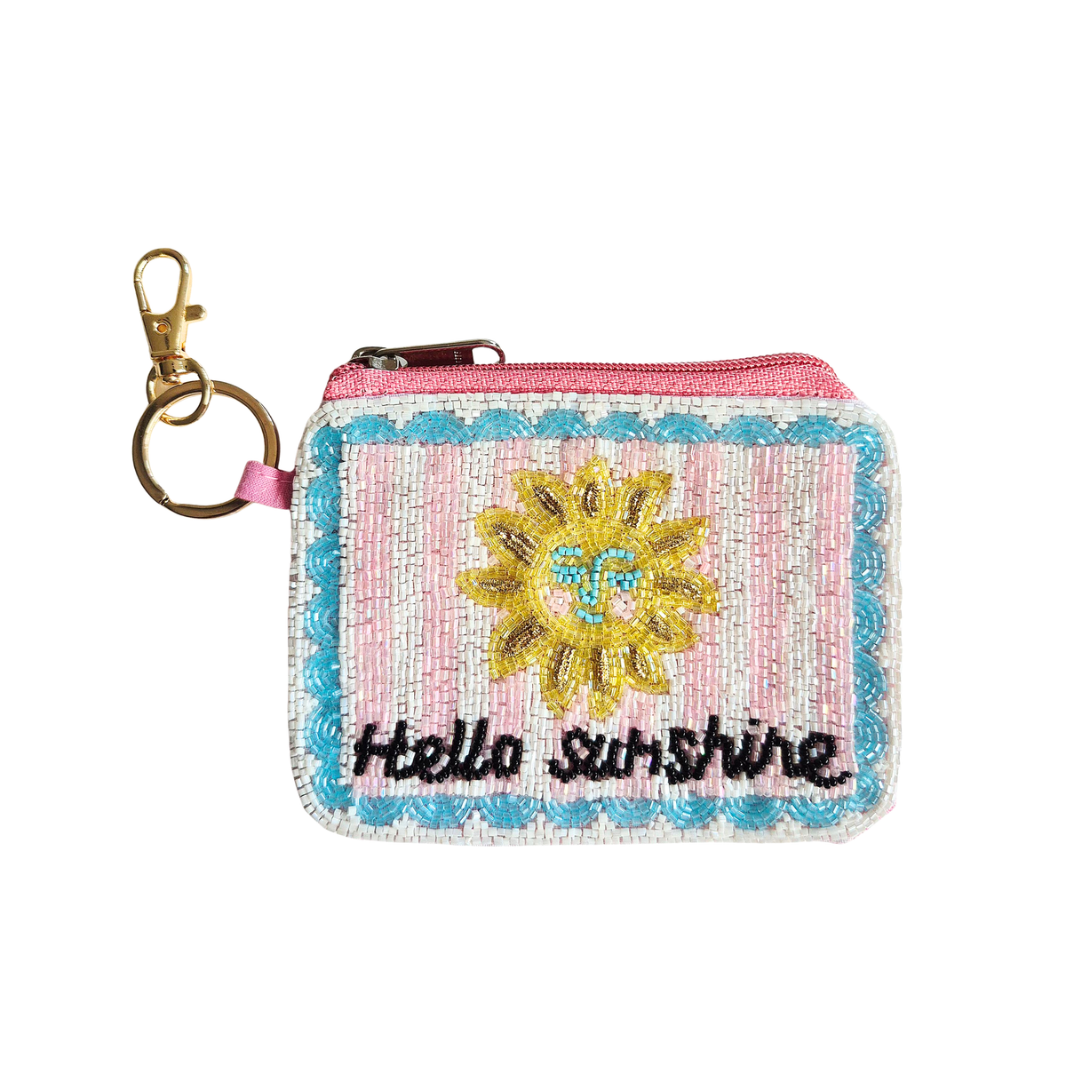Beaded Keychain Pouch BA001