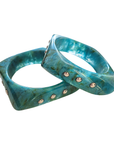 Resin Bangle Set Turquoise BR23TURQ