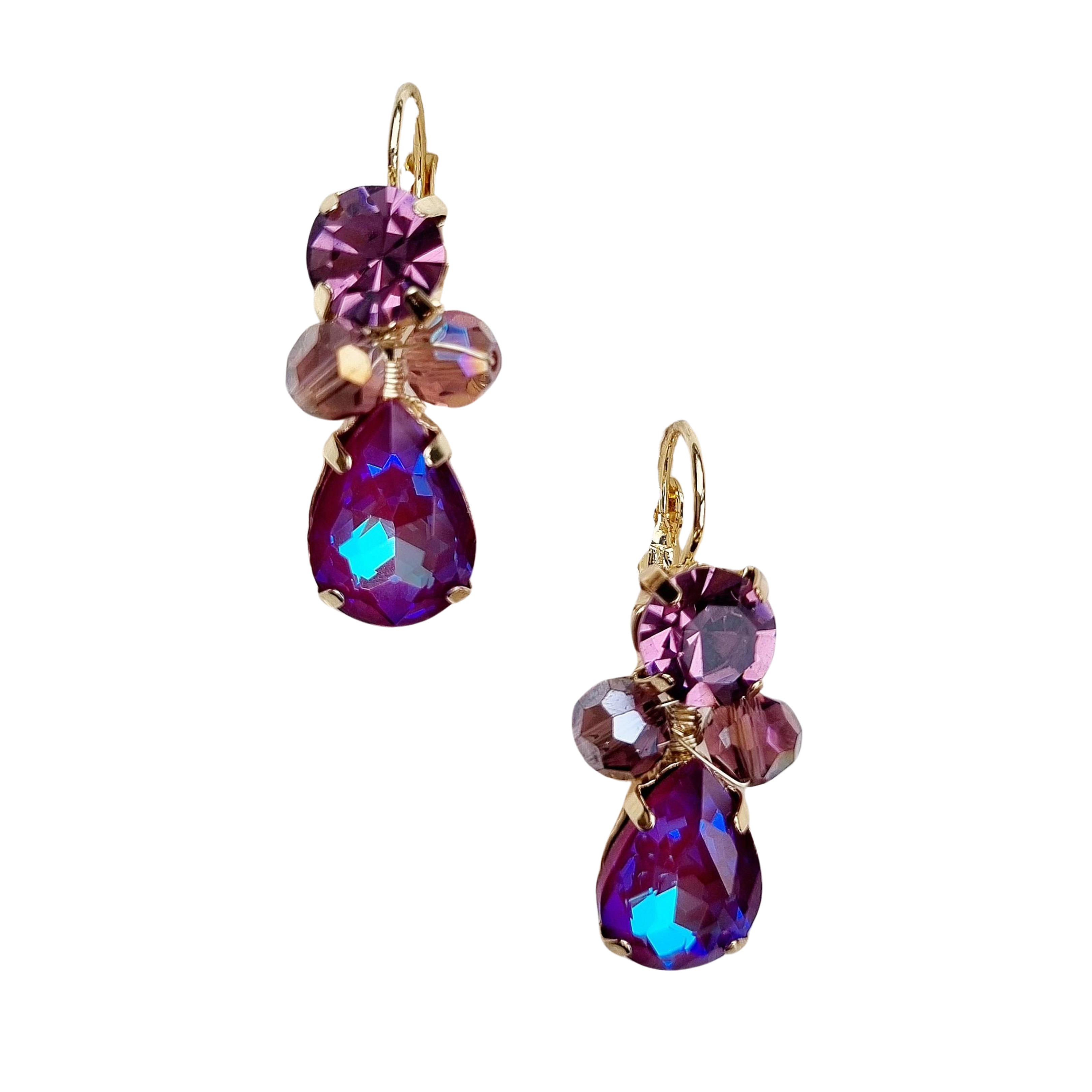 Whitney Gem Earring Purple