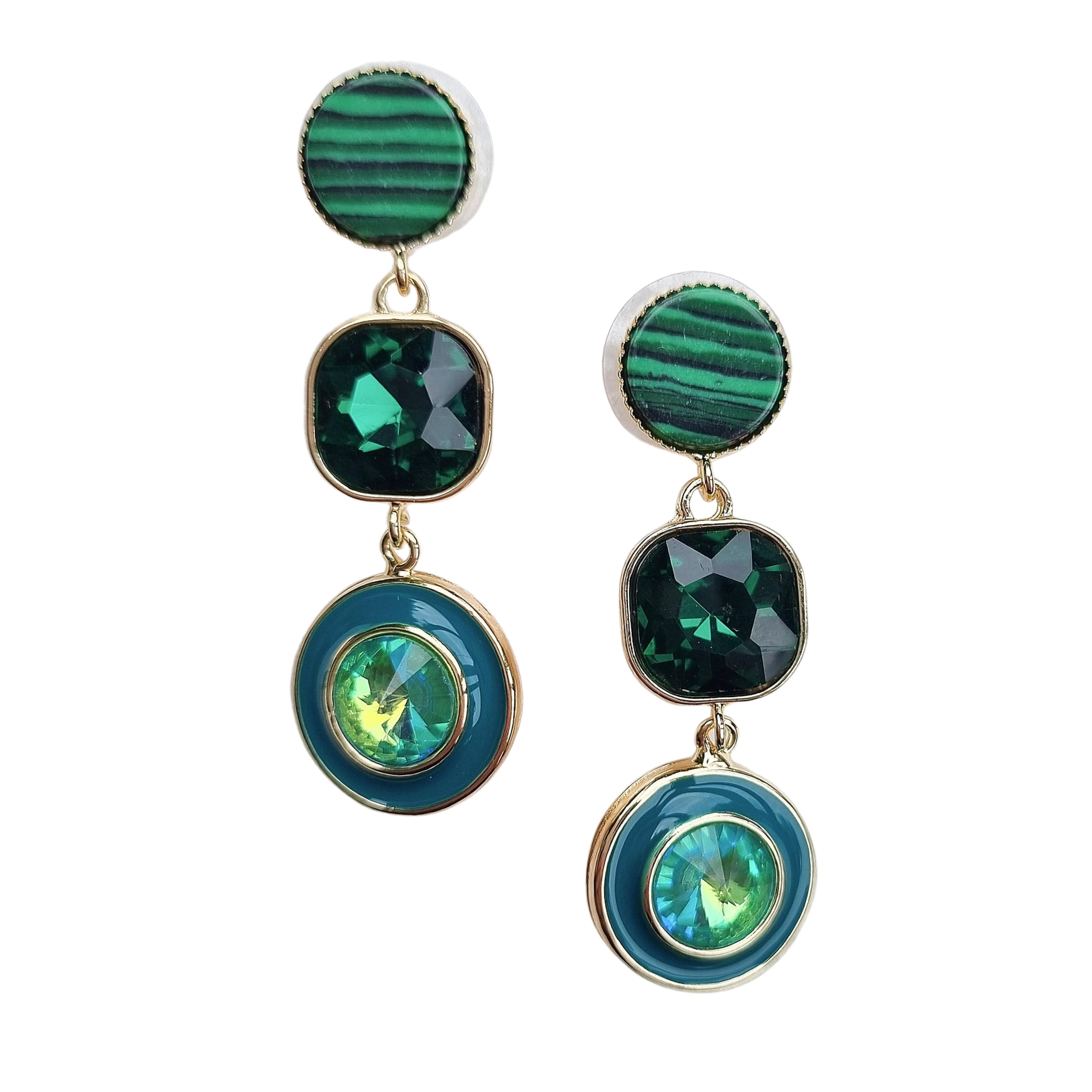 Kirsten Gem Earring Green