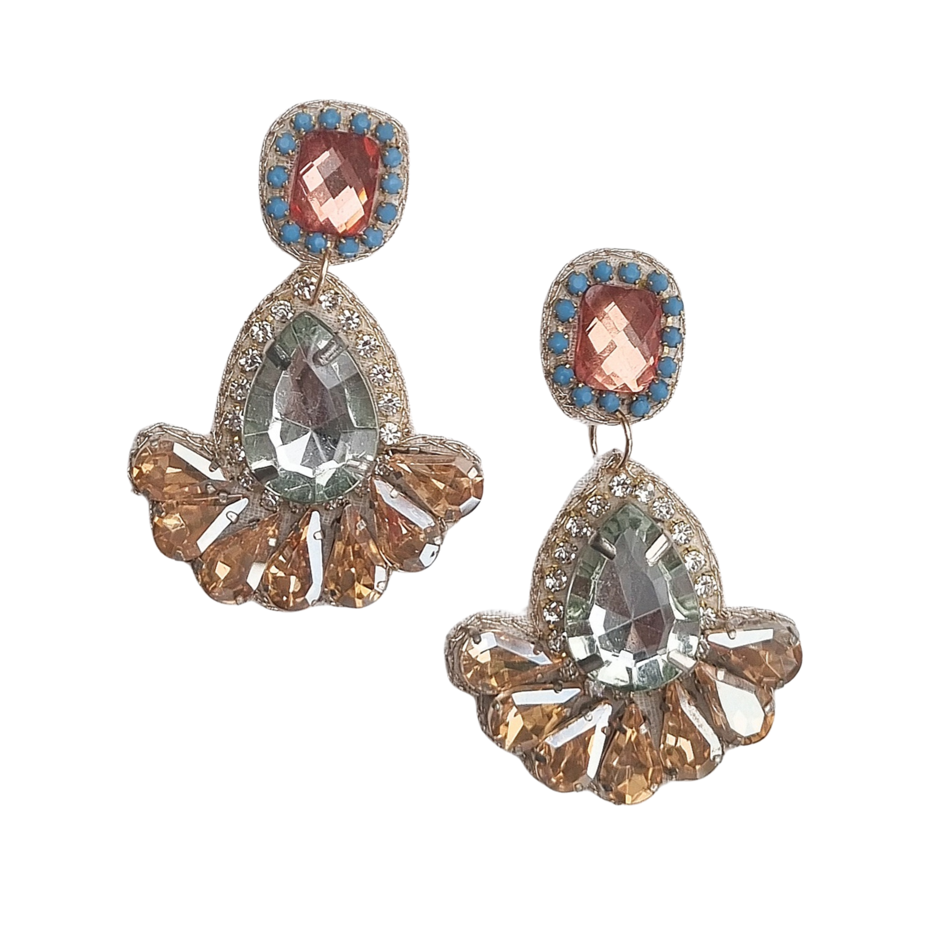 Bellita Beaded Gem Earring