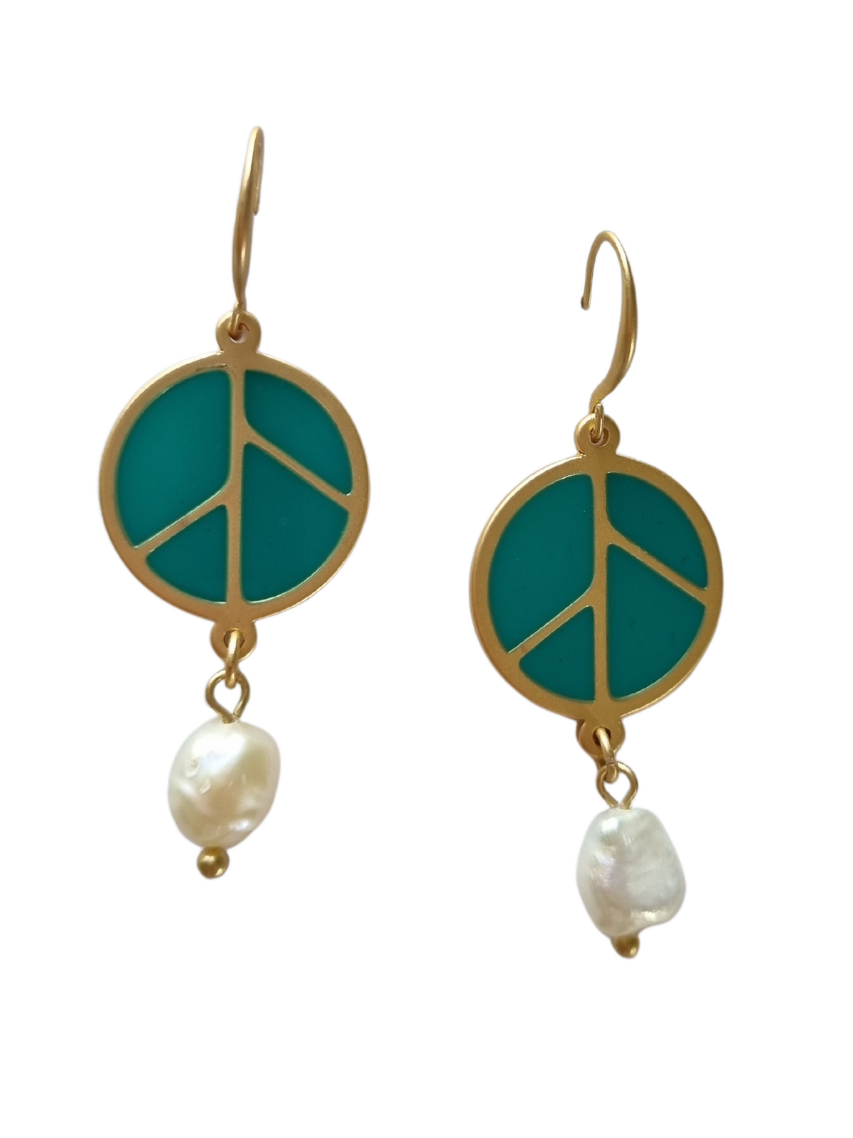 Peace Everyday Basics Earring Teal