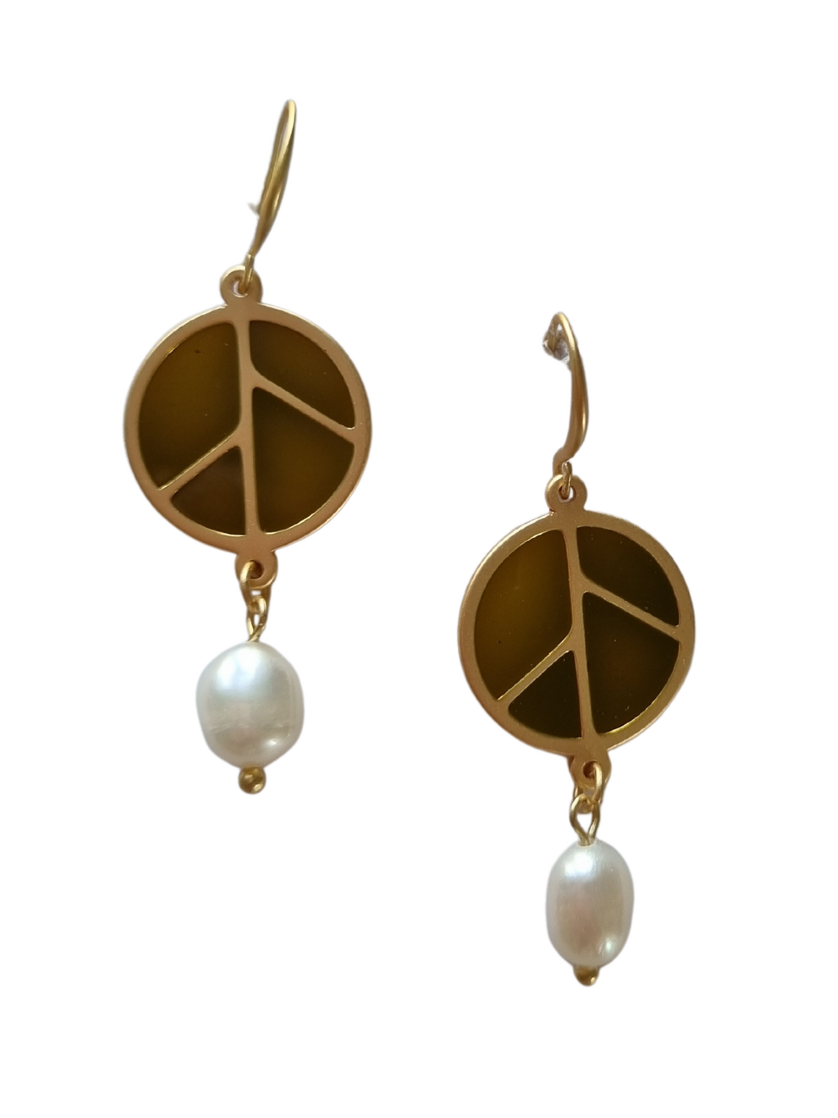 Peace Everyday Basics  Earring Olive