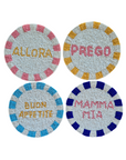 Beaded Coaster Set of 4 CA122