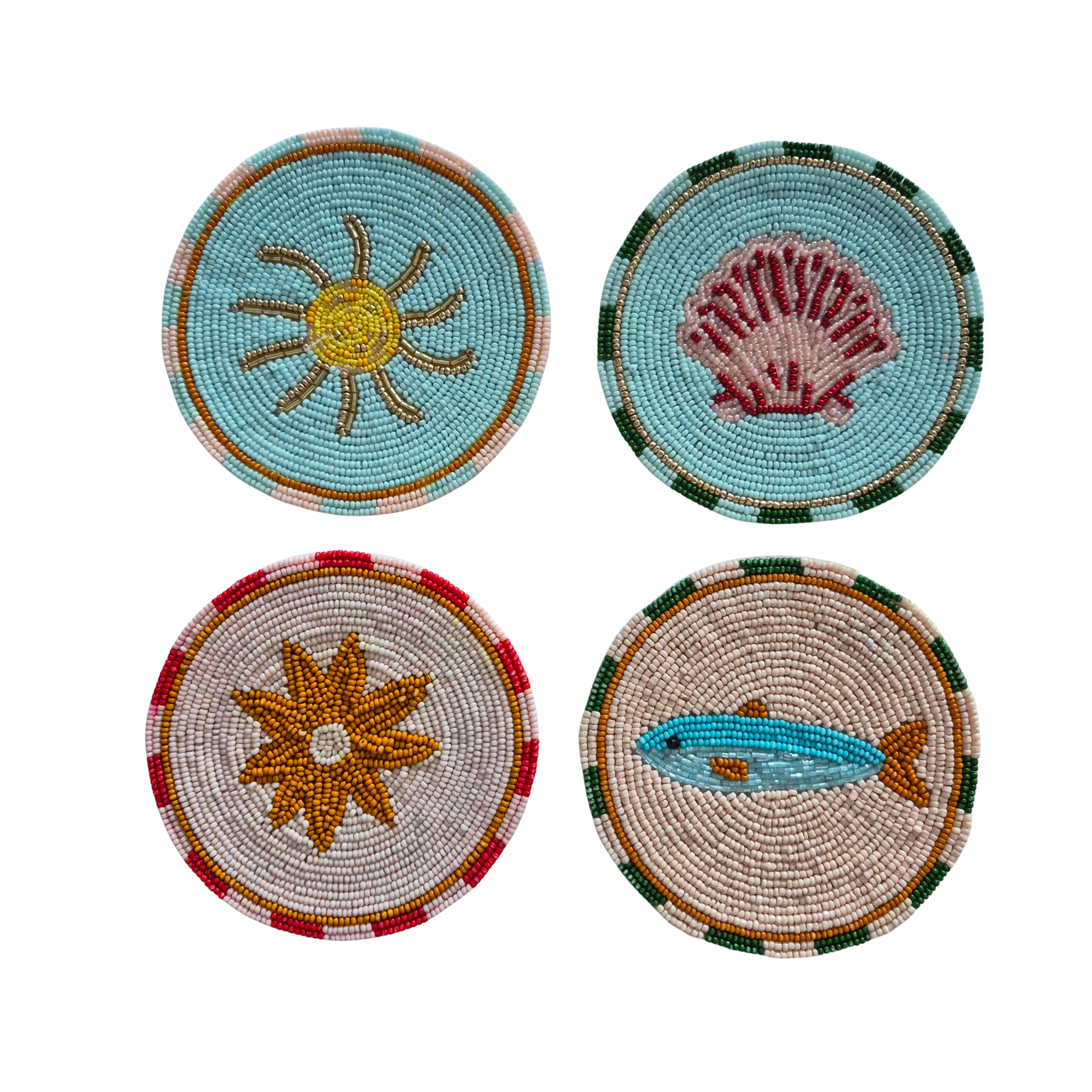 Beaded Coaster Set of 4 CK4