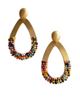 Laia Gold Beaded Earring