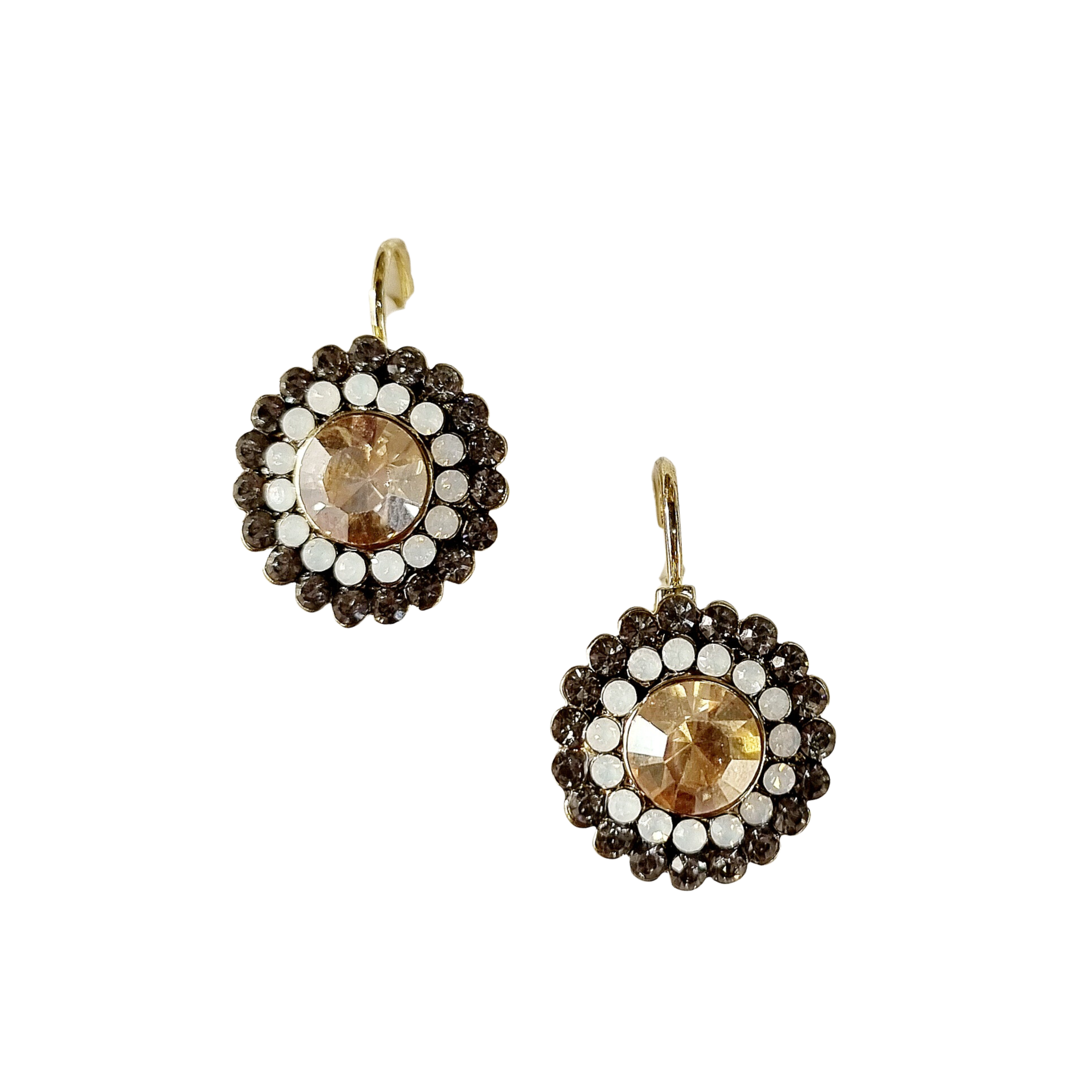 Lidia Zircon Gem Flower Earring