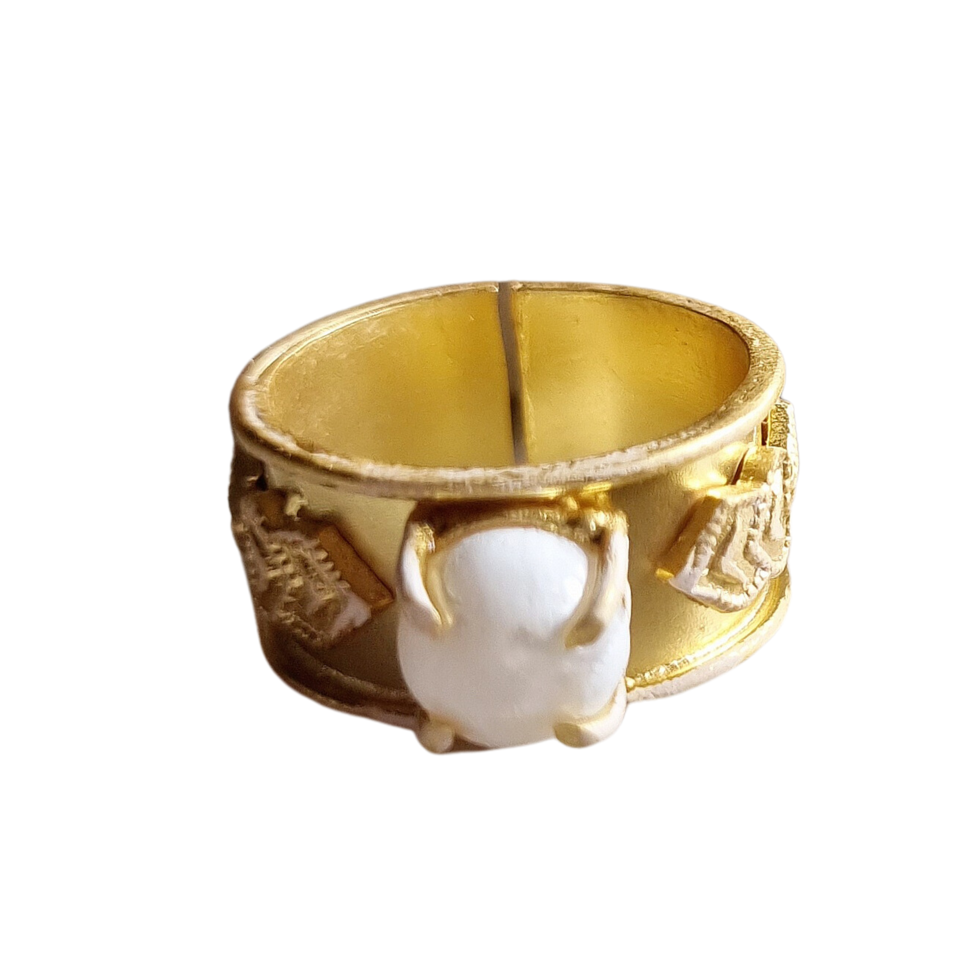 Lorena Stone Ring White